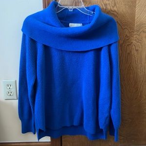 Beautiful royal blue Michael Kors cowl neck sweater